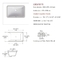 무상함 미국 표준 사각형 언더 마운트 싱크 600 밀리미터 하얀 세라믹